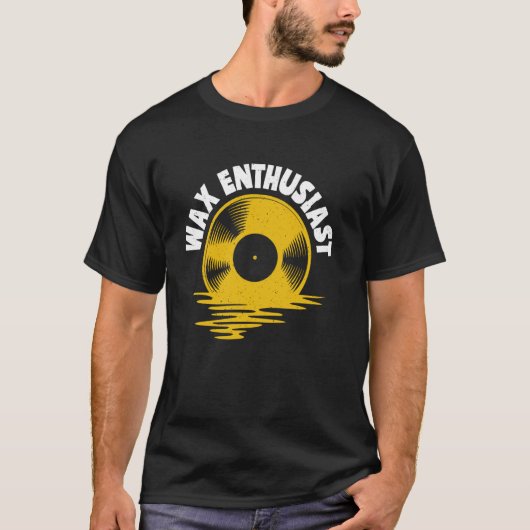 T-shirt Disques Vinyles Enthousiaste de Cire (Devant)