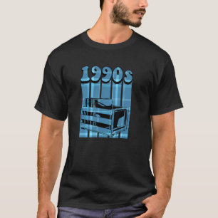 T-shirt Disques Vinyles Rétro Vintage Années 90 Retour aux