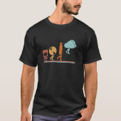 T-shirt Disquette Evolution CD Cloud USB Logiciel Script H (Devant)