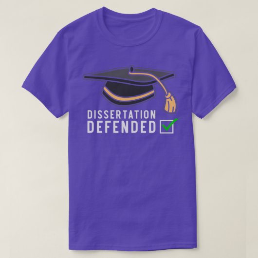 T-shirt Dissertation défendue 4 (Design devant)