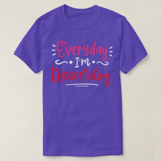 T-shirt Dissertation Dissertation Doctorale Étudiante Dipl (Design devant)
