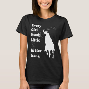 T-shirt Distabilisée Chaque Fille A Besoin De Petite Rip D