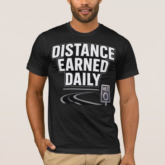 T-shirt Distance Earned Daily (Devant)