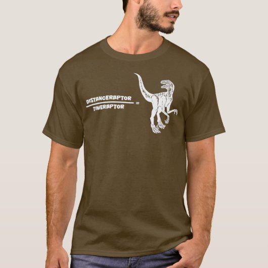 T-shirt DistanceraptorTimeraptor Velociraptor Physique (Devant)