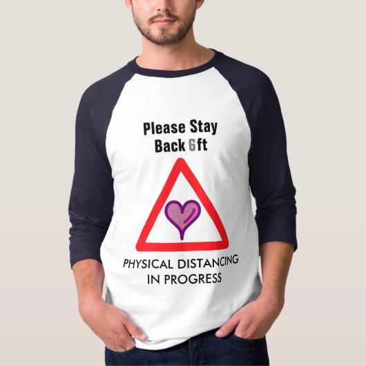 T-shirt Distances physiques avec amour (Devant)