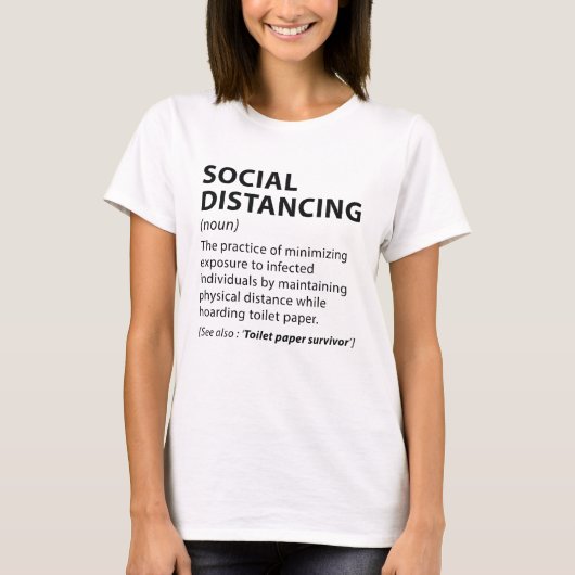 T-shirt Distances sociales (Devant)