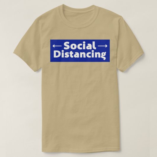 T-shirt Distances sociales (Design devant)