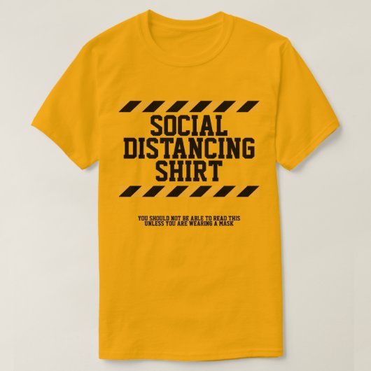 T-shirt Distances sociales (Design devant)