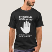 T-shirt Distances sociales Antisocial Introduction Restez (Devant)