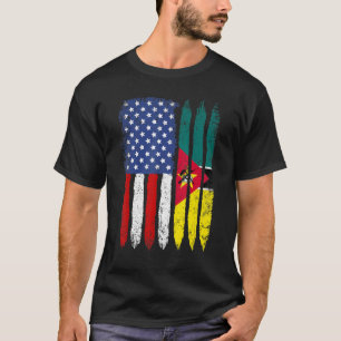 T-shirt Distante Retro Usa American Mozambique