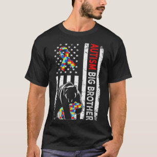 T-shirt Distorsion Américaine Drapeau Autisme Big Brother 