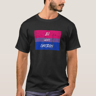 T-shirt Distorsion Bi Wife Energy Bisexual Drapeau Lgbt Pa