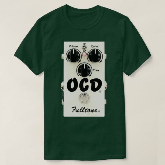 T-shirt Distorsion complète de la pédale de guitare OCD (Design devant)
