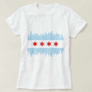 T-shirt Distorsion de Chicago Skyline