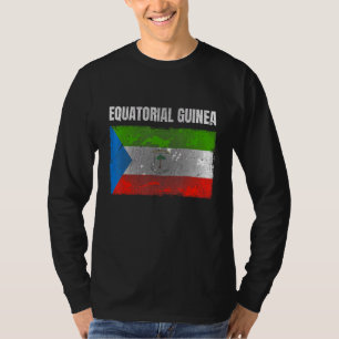 T-shirt Distorsion Guinée équatoriale Drapeau Hommes femme