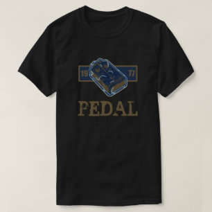 T-shirt Distorsion Pedal Blue/Gold 1977