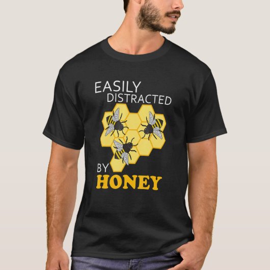 T-shirt Distrait par Honey Delicious Natural Honey (Devant)