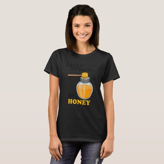 T-shirt Distrait par Honey Natural Bee Keing (Devant entier)
