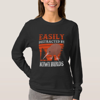 T-shirt Distrait par l'oiseau Kiwi Nouvelle-Zélande Kiwi