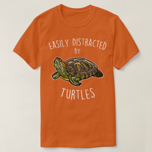 T-shirt Distrait par Turtles RedEarder Slider Reptile (Design devant)