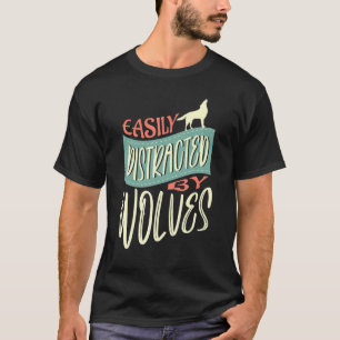 T-shirt Distrait Par Wolves Nature Wildlife Forest