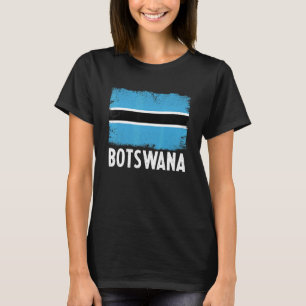 T-shirt Distress Retro Botswana Drapeau patriotique