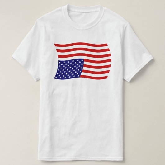 T-shirt Distresse du drapeau américain - Anti Trump (Design devant)