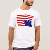 T-shirt Distresse du drapeau américain - Anti Trump (Devant)