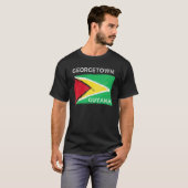 T-shirt Distresse Guyana Drapeau Georgetown Guyana Guyana  (Devant entier)
