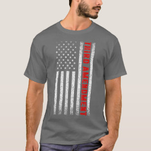 T-shirt Distressed American Flag