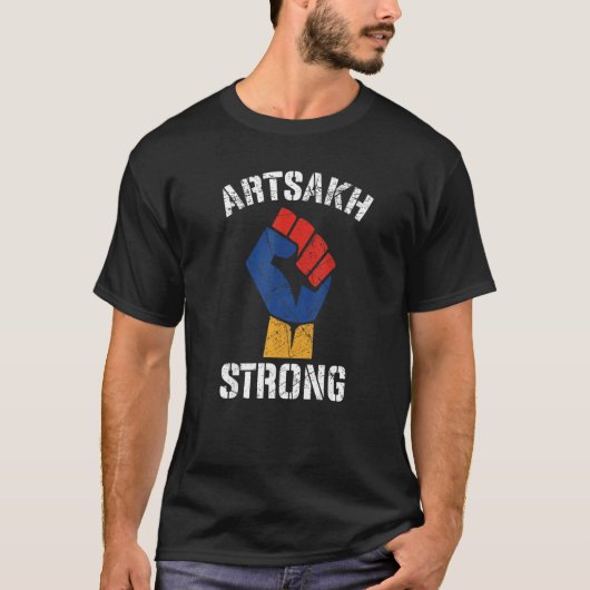T-shirt Distressed Artsakh Strong Artsakh is Armenia  Arme (Devant)