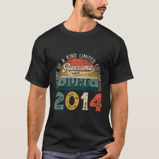 T-shirt Distressed Awesome Depuis Juin 2014 9E