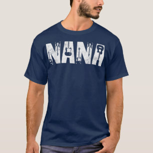 T-shirt Distressed Best Nana Ever Guitar Lover Guitarist