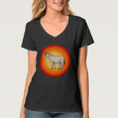 T-shirt Distressed Donkey  Retro Style (Devant)