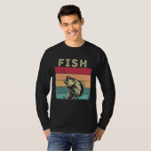 T-shirt Distressed Fish  Boys Girls Retro Style Fish (Devant entier)
