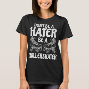T-shirt Distressed Funny Roller Roller Roller Patineur Lov