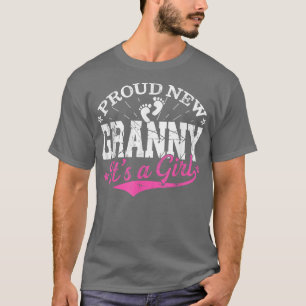 T-shirt Distressed Gender Reveal Fier New Granny C'est A G