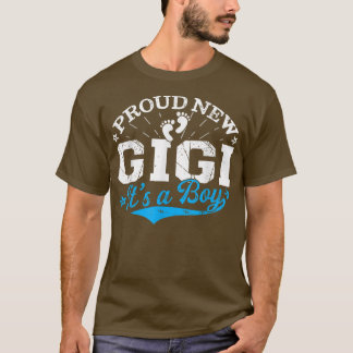T-shirt Distressed Gender Reveal Fier Nouveau Gigi C'est u