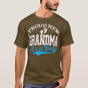 T-shirt Distressed Gender Reveal Fier Nouveau grand-mère C