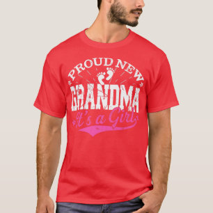 T-shirt Distressed Gender Reveal Fier Nouveau grand-mère C