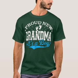T-shirt Distressed Gender Reveal Fier Nouveau grand-mère C