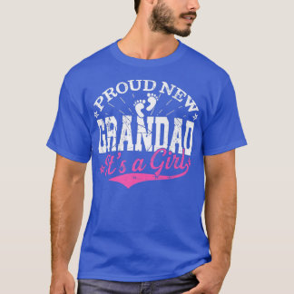 T-shirt Distressed Gender Reveal Fier Nouveau Grand-Père C