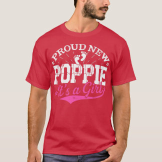 T-shirt Distressed Genre Révèle Fier Nouveau Poppie C'est 