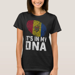T-shirt Distressed It's In My Dna Moldova Drapeau Hommes F