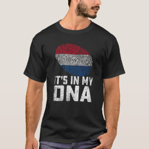 T-shirt Distressed It's In My Dna Pays-Bas Drapeau Men Wom