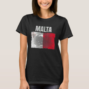 T-shirt Distressed Malte Drapeau Graphique Pour Hommes Fem