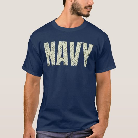 T-shirt Distressed Navy (Devant)