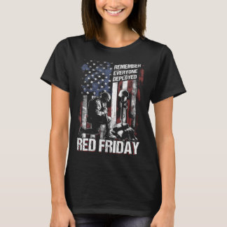 T-shirt Distressed R E D Vendredi Souvenez-vous de tous le