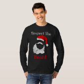 T-shirt Distressed Santa Claus Respect The Beard (Devant entier)