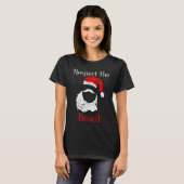 T-shirt Distressed Santa Claus Respect The Beard (Devant entier)